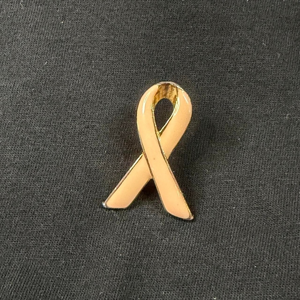 Breast Cancer Awareness Ribbon Lapel Pin / Tie Tack